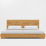 Two Full Beds Pushed Together (108" width x 75" length) Sonoma Wooden Bed Frame