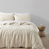 Alaskan King 7ft Length (108x84") Bamboo Linen Blend Duvet Cover Set