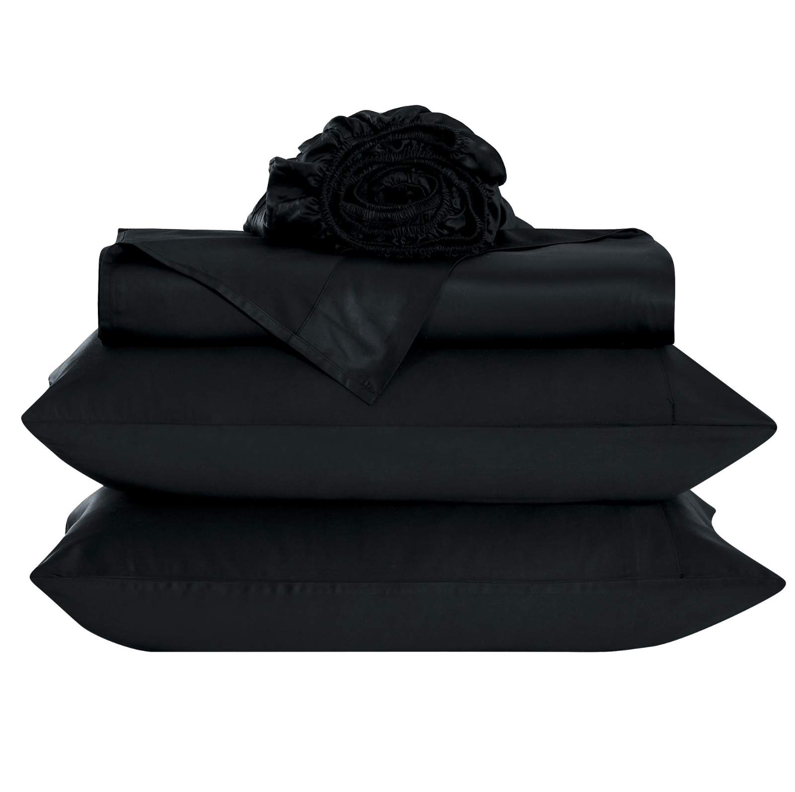 Florida King Alaskan King Short Length 108x80 Black Bamboo Sheet Set