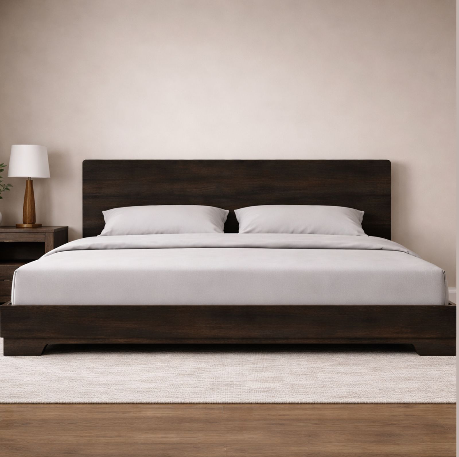 Vermont King (8x8ft / 96" width x 96" length) Sonoma Wooden Bed Frame