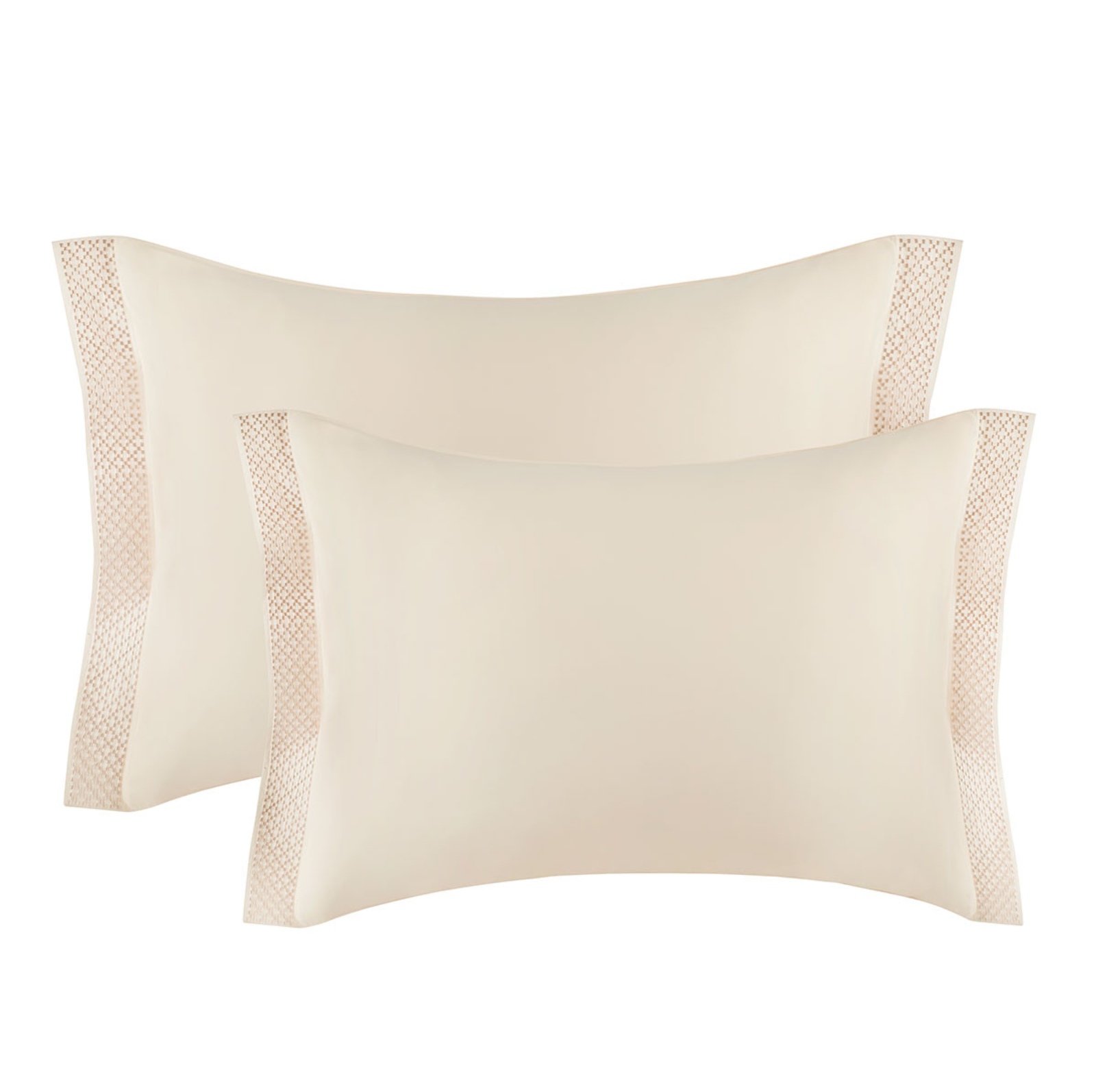 Colorado King (Bed Size 76"x92") Fine Linens Lattice Cotton Sateen Sheet Set