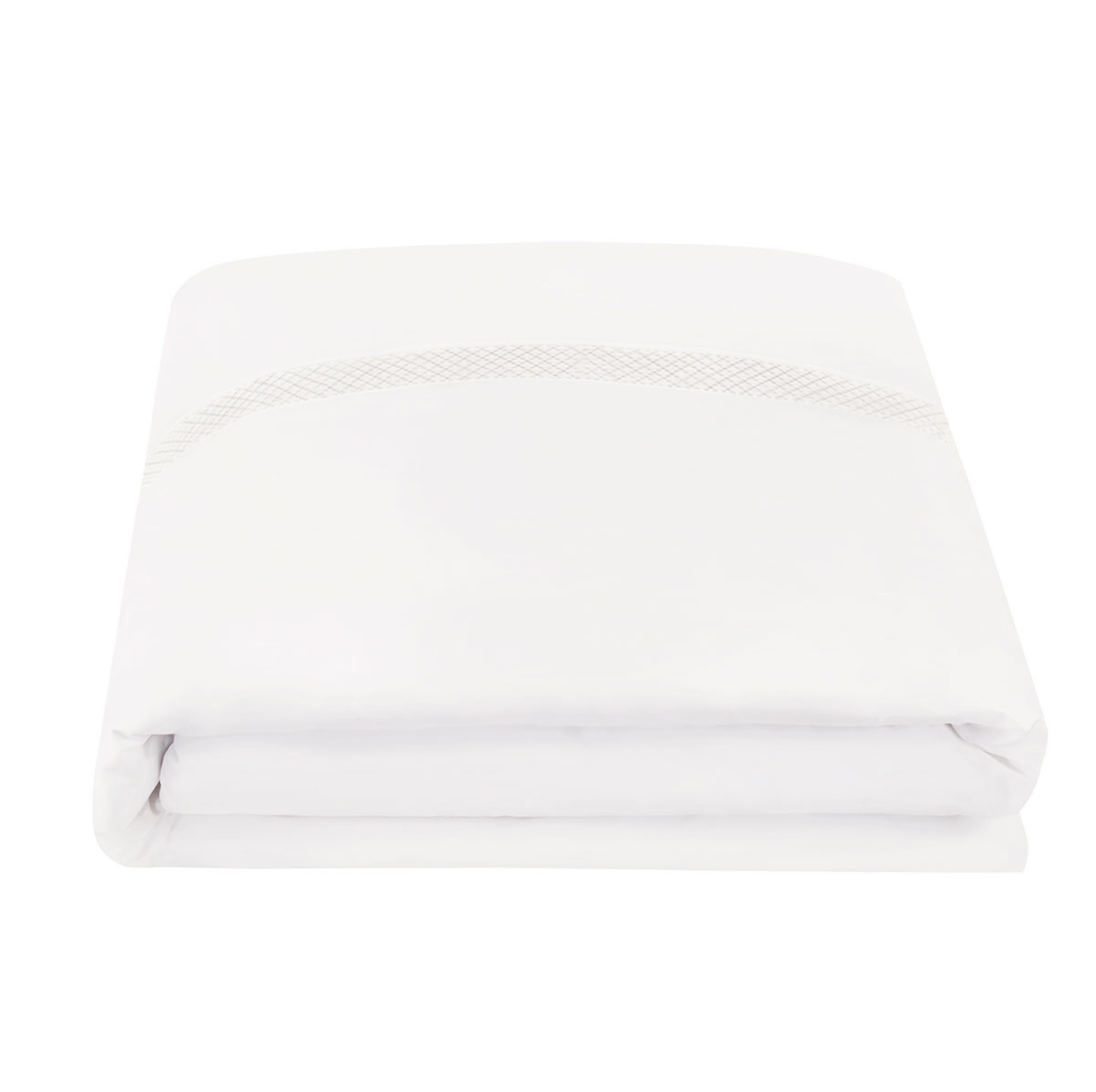 Colorado King (Bed Size 76"x92") Fine Linens Lattice Cotton Sateen Duvet Cover Set