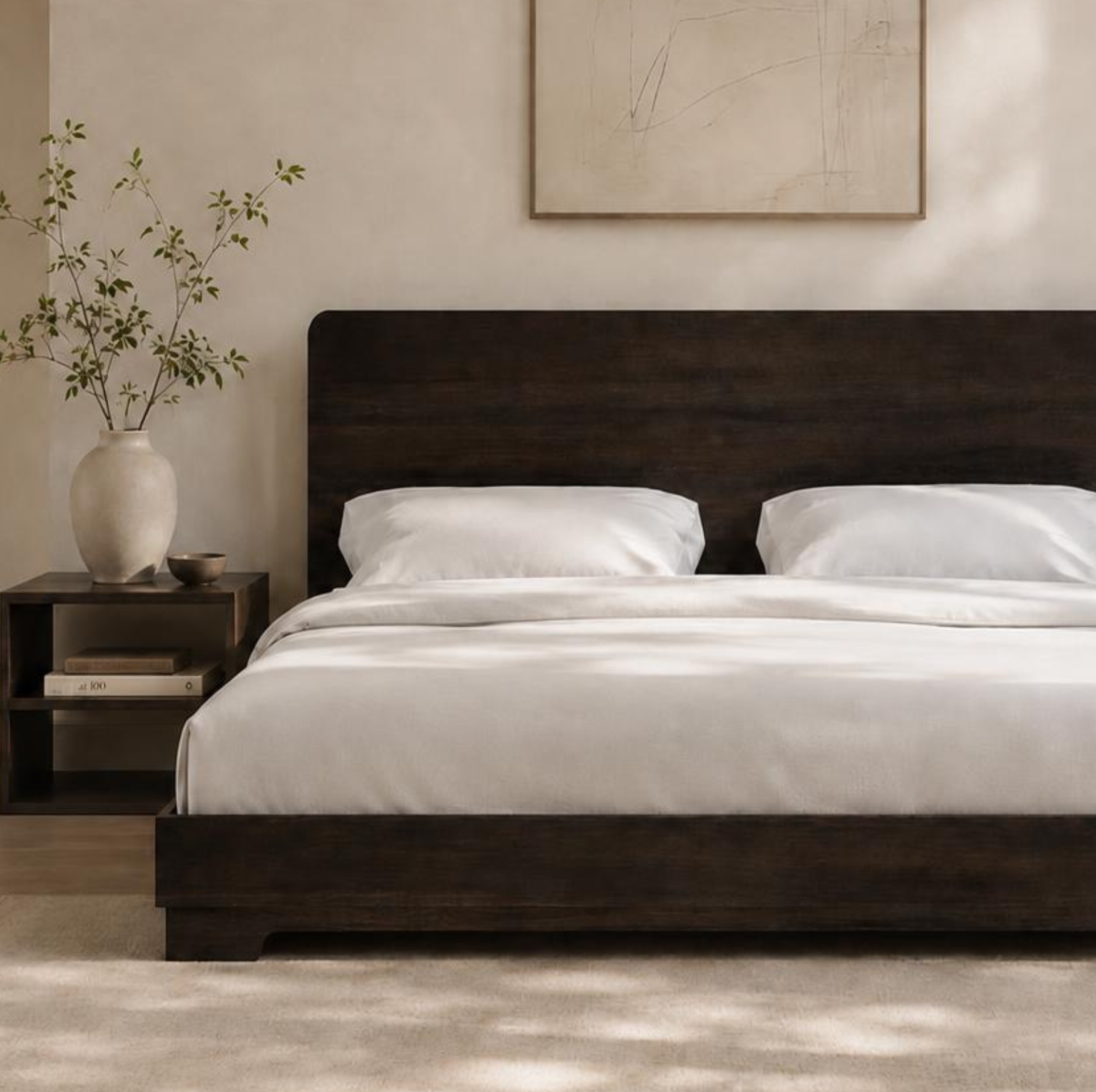 Texas King (80" width x 98" length) Sonoma Wooden Bed Frame