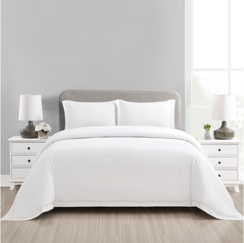 Alaskan King 7ft Length (108x84") Bamboo Linen Blend Duvet Cover Set
