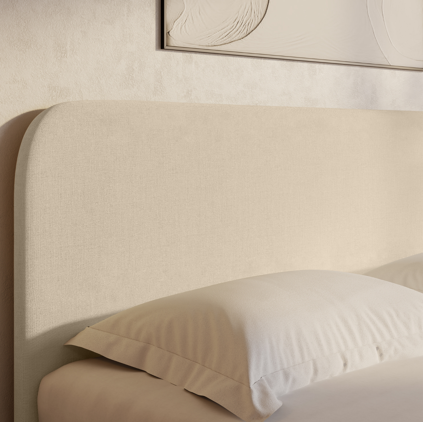 Texas King (98" width x 80" length) Atlas Upholstered Bed Frame