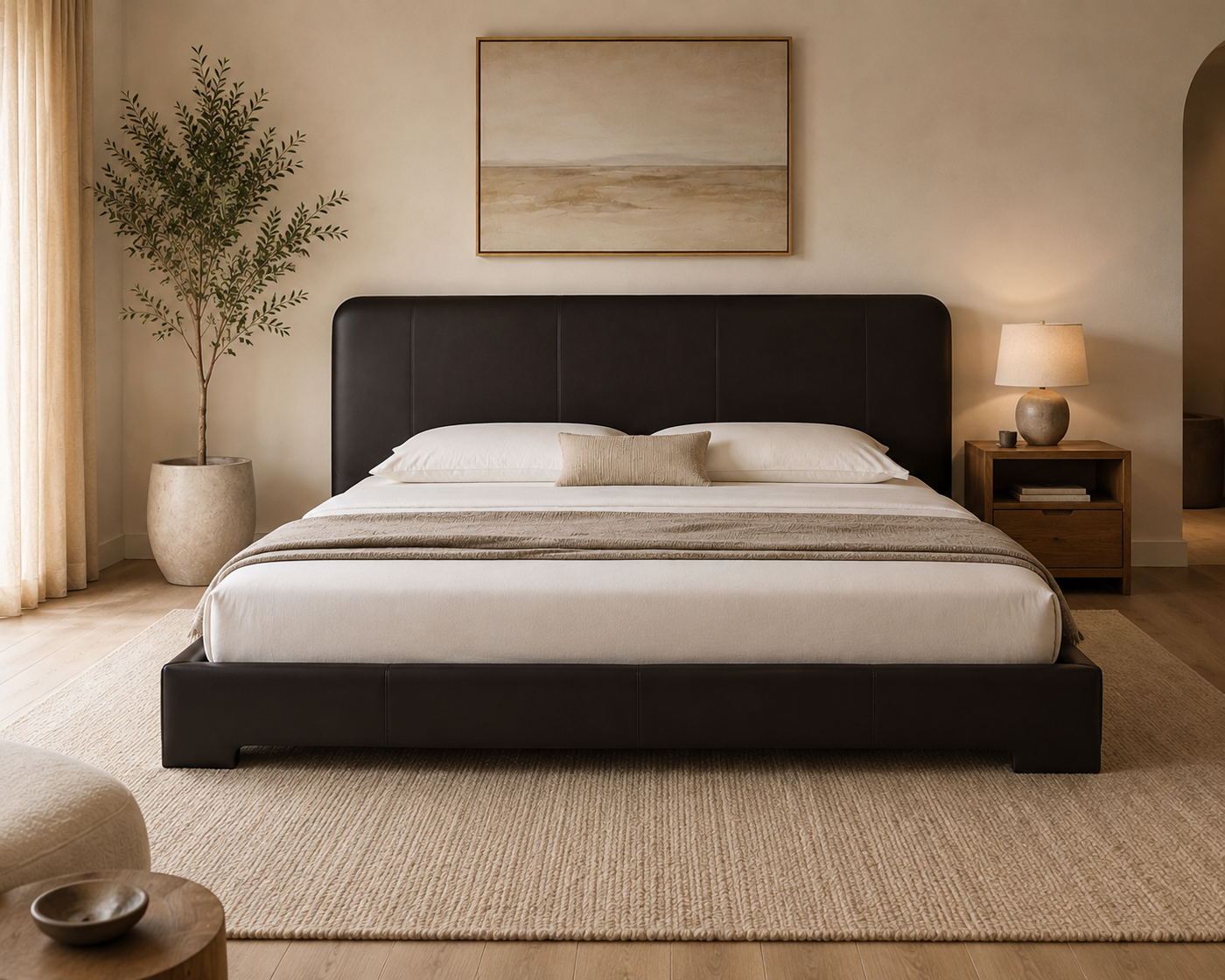 Napa Leather Bed Frame