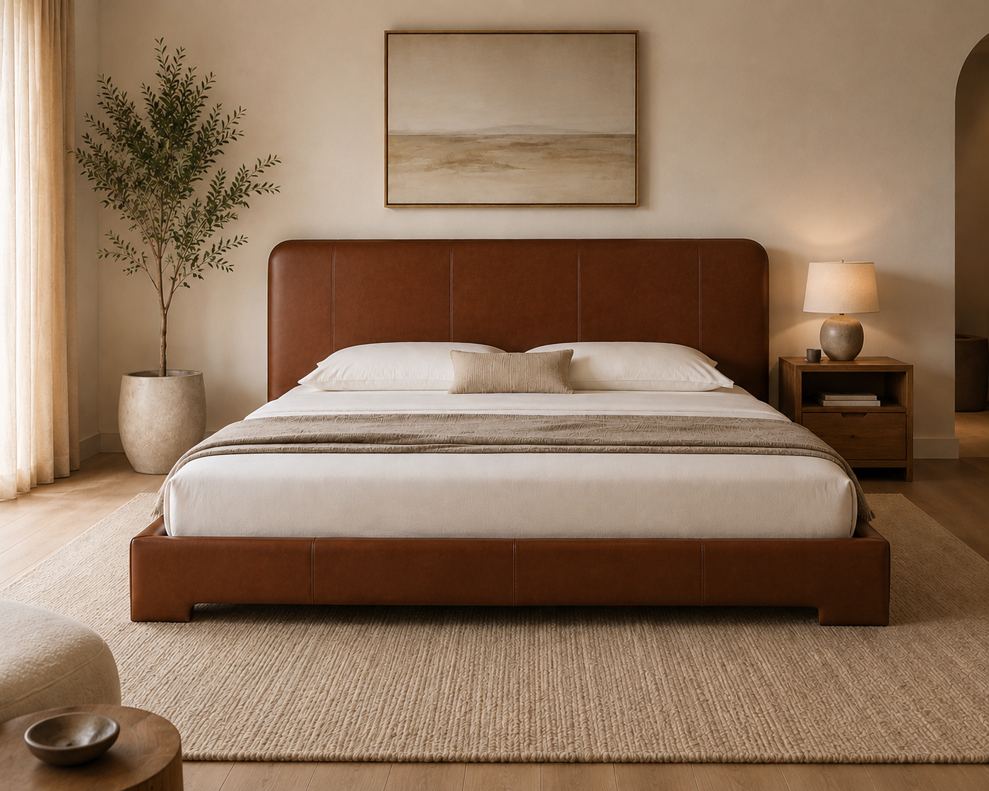 Napa Leather Bed Frame