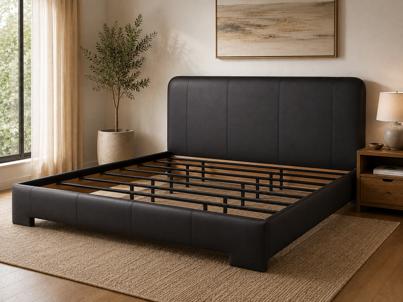 Napa Leather Bed Frame