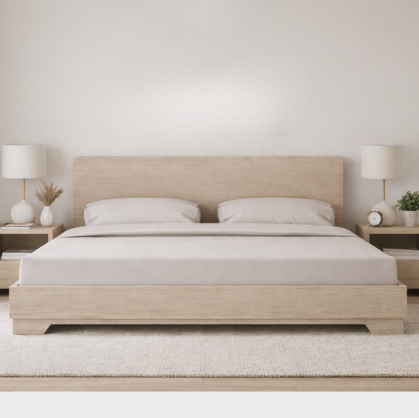 Vermont King (8x8ft / 96" width x 96" length) Sonoma Wooden Bed Frame