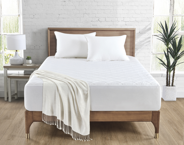 Family Bed / Two Queens Pushed Together (120" width x 80" length bed) Bamboo Mattress Pad